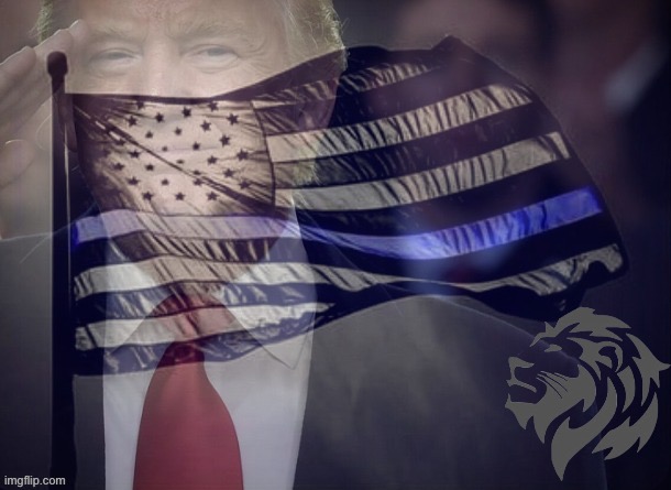 Trump salute blue lives matter | image tagged in trump salute blue lives matter | made w/ Imgflip meme maker