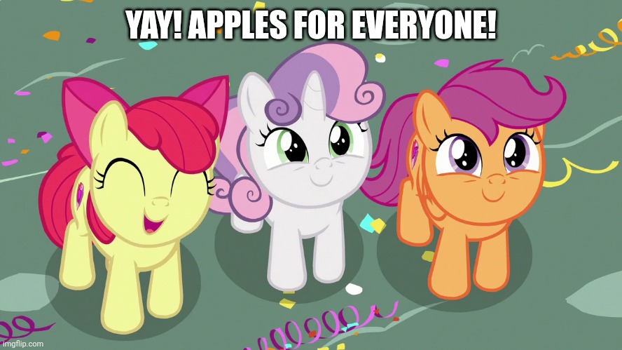YAY! APPLES FOR EVERYONE! | made w/ Imgflip meme maker