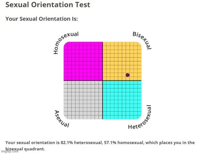 Knew it | image tagged in sexual orientation test | made w/ Imgflip meme maker