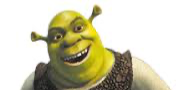 Shrek head in the corner of your meme Blank Meme Template