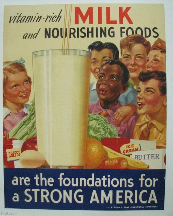 Support our farmers and support our kids! Reject soy — drink MILK. | image tagged in curiously offensive vintage ads,conservative party,m,i,l,k | made w/ Imgflip meme maker