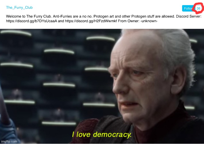 (Very funny title) | image tagged in i love democracy | made w/ Imgflip meme maker
