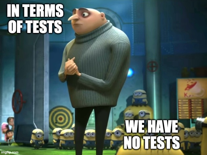 Teachers in summer | IN TERMS OF TESTS; WE HAVE NO TESTS | image tagged in in terms of money we have no money,summer vacation,summer,break,school,test | made w/ Imgflip meme maker