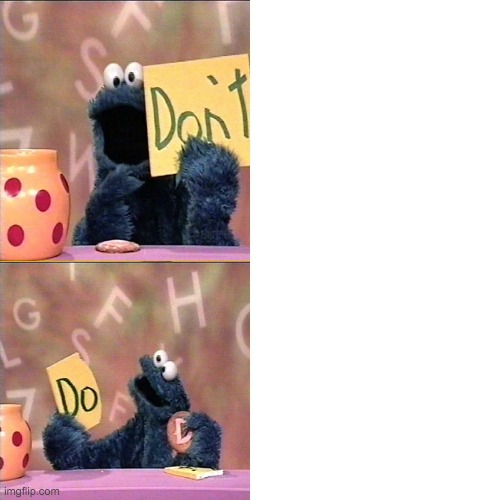 High Quality Cookie monster Drake Blank Meme Template