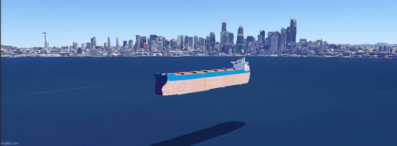 Me: ima check out seattle Google Earth: F**k you FLOATING SHIP GO | image tagged in google earth,msmg,shitpost | made w/ Imgflip meme maker