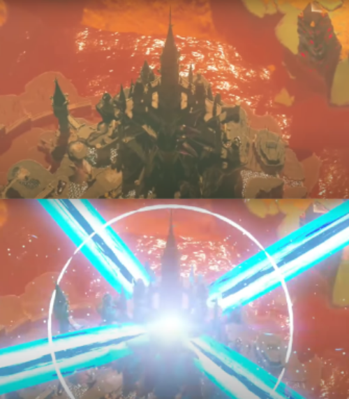 Hyrule Castle vs. Divine Beasts Blank Meme Template