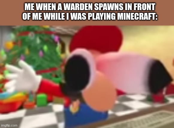 ... | ME WHEN A WARDEN SPAWNS IN FRONT OF ME WHILE I WAS PLAYING MINECRAFT: | image tagged in s h o o t,memes,so true memes,funny,you had one job | made w/ Imgflip meme maker