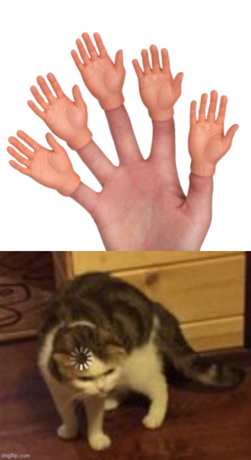 Meme #878 | image tagged in loading cat,hands,products,weird,funny,unsee juice | made w/ Imgflip meme maker