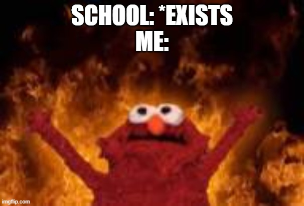 SCHOOL: *EXISTS
ME: | made w/ Imgflip meme maker