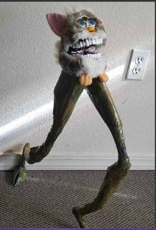 Furby with legs Blank Meme Template