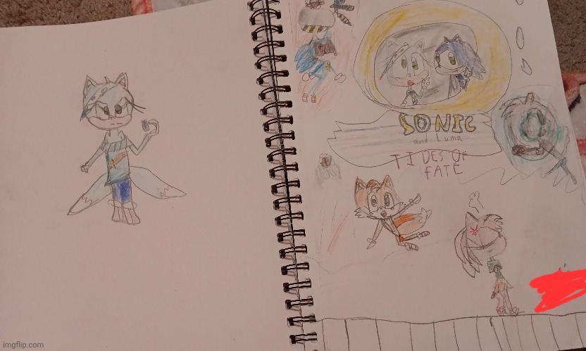 Things I drew with my oc Luma | made w/ Imgflip meme maker