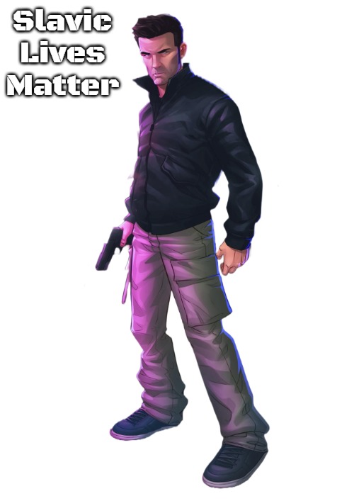 Slavic Claude | Slavic Lives Matter | image tagged in slavic claude,slavic | made w/ Imgflip meme maker