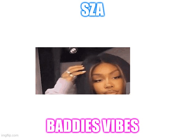 sza | SZA; BADDIES VIBES | image tagged in memes | made w/ Imgflip meme maker