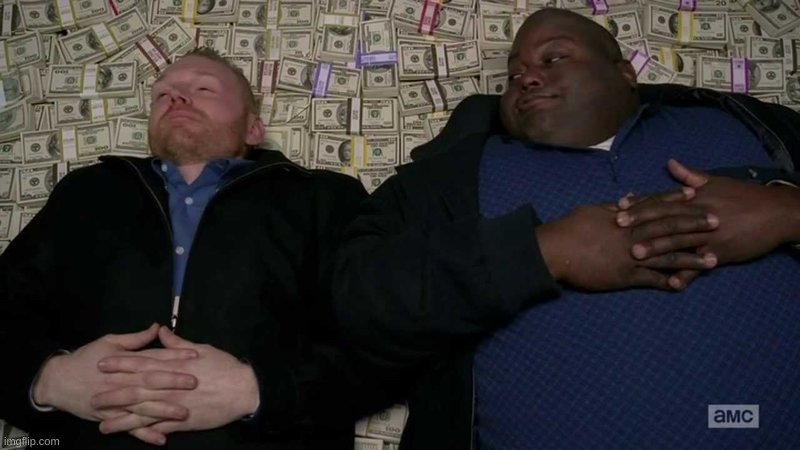 Huell rolling in money | image tagged in huell rolling in money | made w/ Imgflip meme maker