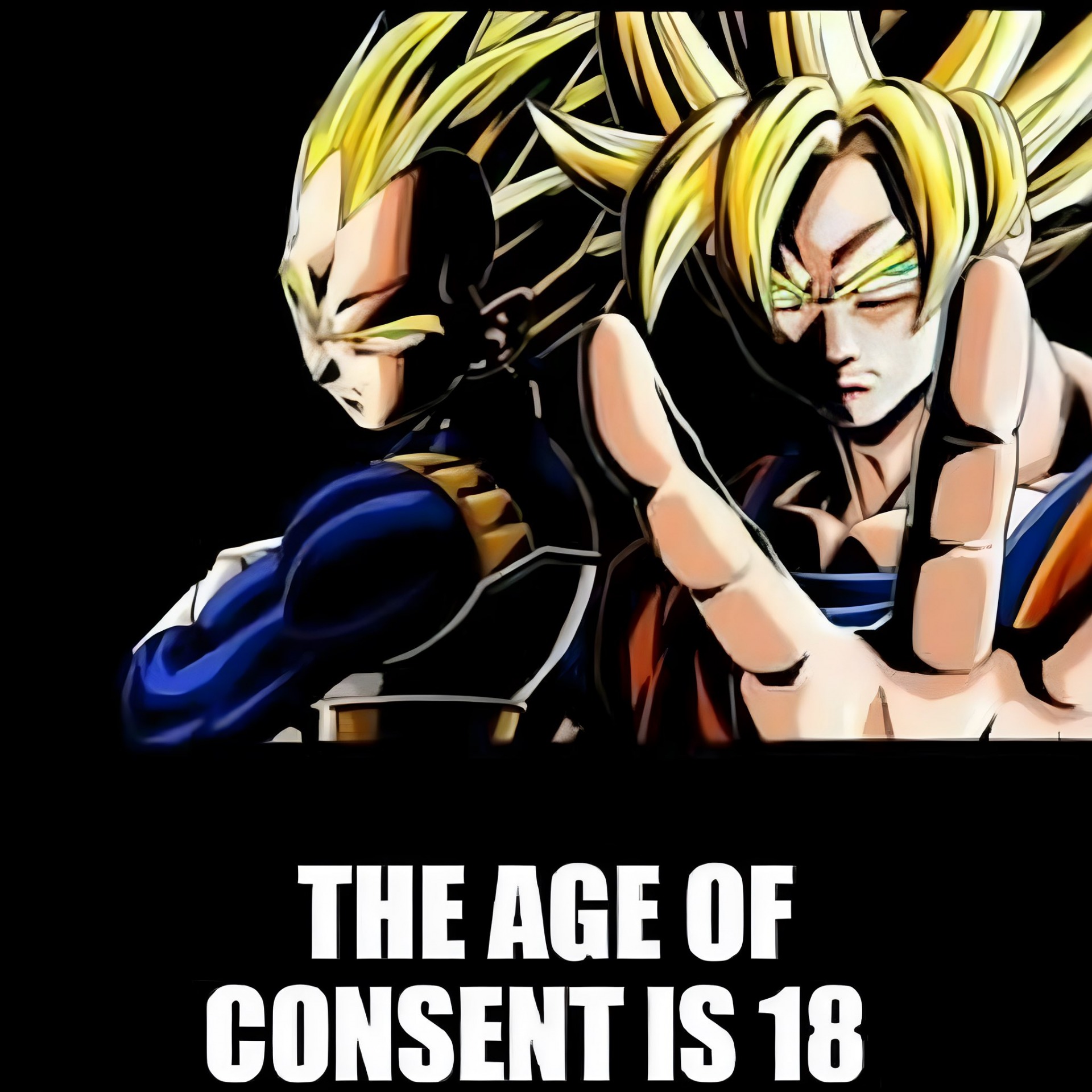 The age of consent is 18 Blank Meme Template