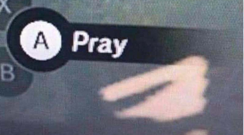 A to pray Blank Meme Template