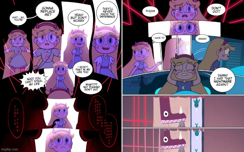 Stellar Collision (Part 2C) | image tagged in comics/cartoons,star vs the forces of evil | made w/ Imgflip meme maker