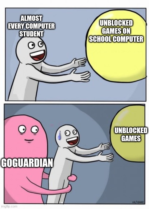 this is actually true | ALMOST EVERY COMPUTER STUDENT; UNBLOCKED GAMES ON SCHOOL COMPUTER; UNBLOCKED GAMES; GOGUARDIAN | image tagged in inner me | made w/ Imgflip meme maker
