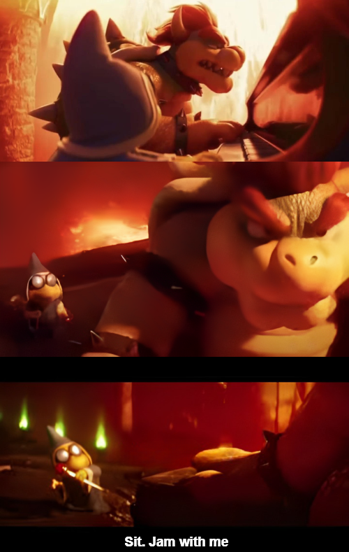 High Quality Bowser Jam with me Blank Meme Template