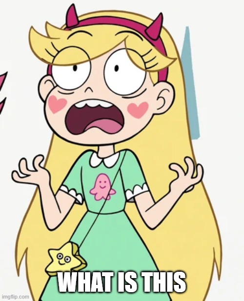 Star Butterfly Freaked out | WHAT IS THIS | image tagged in star butterfly freaked out | made w/ Imgflip meme maker
