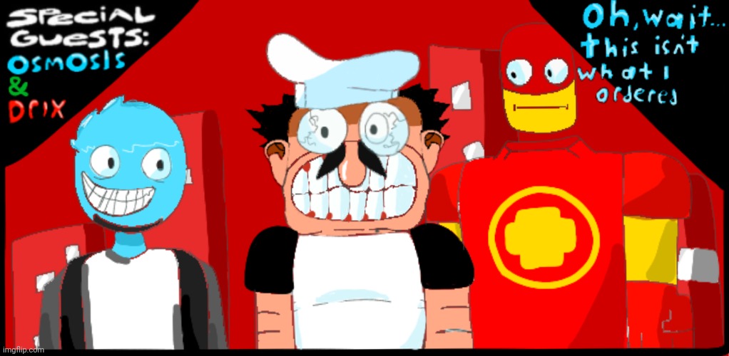Fanmade pizza tower crossover | made w/ Imgflip meme maker