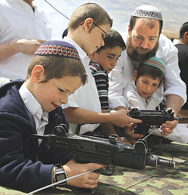 High Quality Jewish Kids and Guns Blank Meme Template