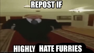 Repost if highly hate furries Blank Meme Template