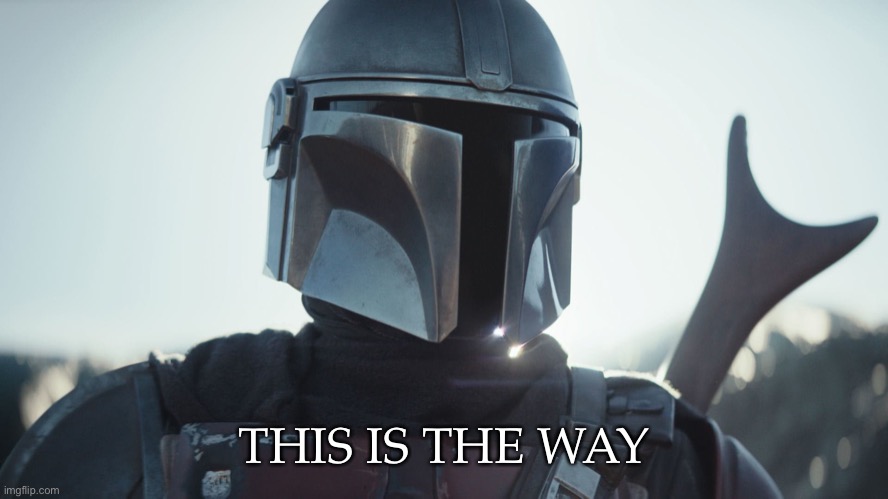 The Mandalorian. | THIS IS THE WAY | image tagged in the mandalorian | made w/ Imgflip meme maker