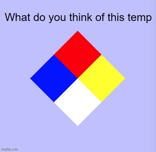 NFPA diamond | What do you think of this temp | image tagged in nfpa diamond | made w/ Imgflip meme maker