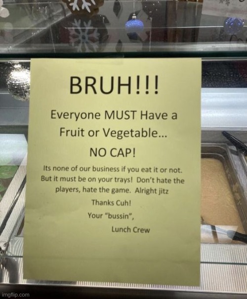 not even the lunch crew knows grammar | made w/ Imgflip meme maker