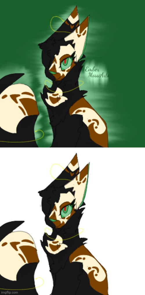 (Its blurry sorry) Oc redraw: Ember | made w/ Imgflip meme maker