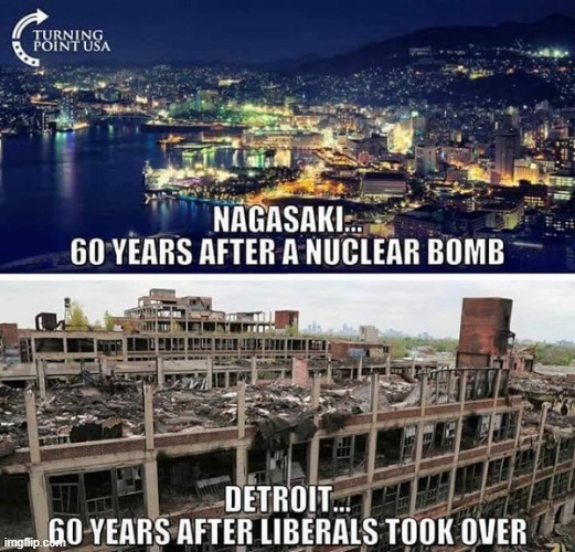 It's easier to come back from a Nuclear bomb than years of democratic Leadership | image tagged in democratic party,japan,atomic bomb,democrats,leadership | made w/ Imgflip meme maker