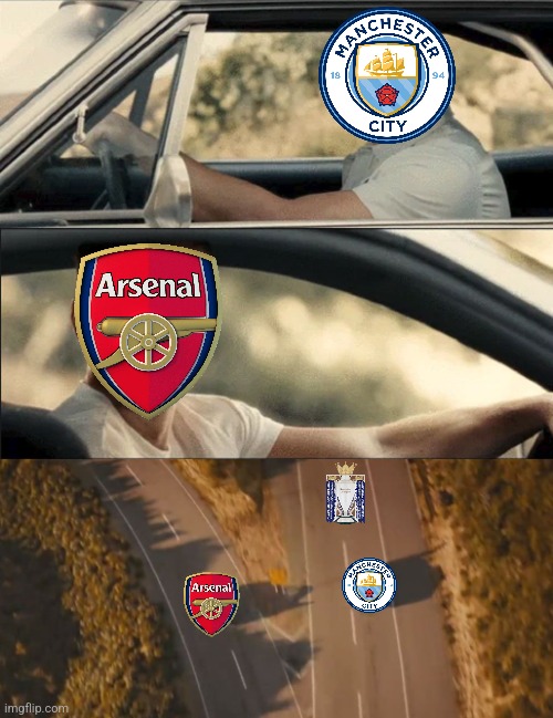 Man City-Arsenal 4-1 | image tagged in see you again,manchester city,arsenal,futbol,premier league,sports | made w/ Imgflip meme maker