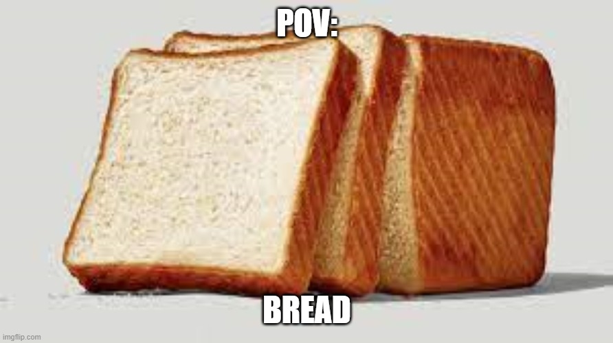 bread | POV:; BREAD | image tagged in bread | made w/ Imgflip meme maker