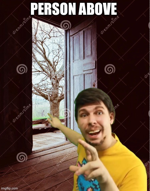 PERSON ABOVE | made w/ Imgflip meme maker