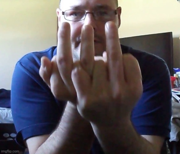 Triple Middle Finger | made w/ Imgflip meme maker