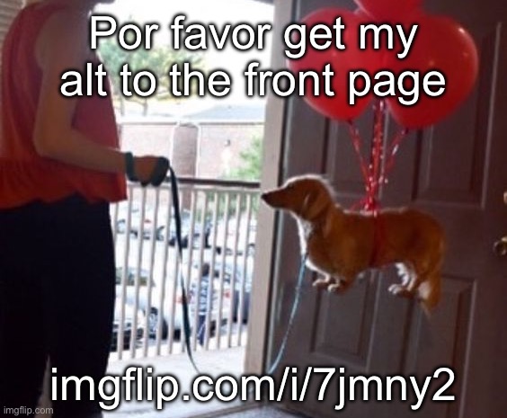 walkin me dog fr | Por favor get my alt to the front page; imgflip.com/i/7jmny2 | image tagged in walkin me dog fr | made w/ Imgflip meme maker