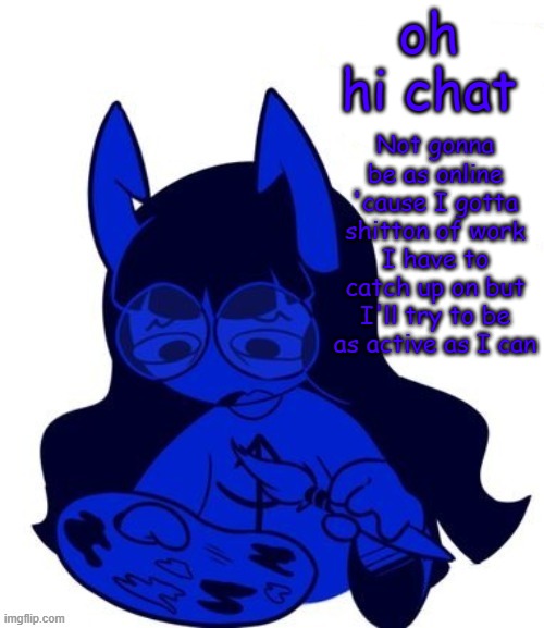bluh. | oh hi chat; Not gonna be as online 'cause I gotta shitton of work I have to catch up on but I'll try to be as active as I can | image tagged in concern | made w/ Imgflip meme maker