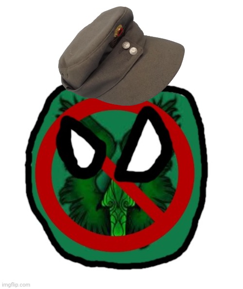Amt anti-upvotebeggar taskforce ball wearing a nazi hat Blank Meme Template