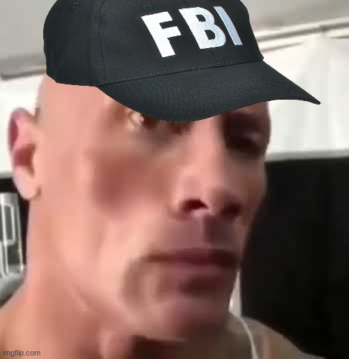 the rock fbi | image tagged in the rock eyebrows | made w/ Imgflip meme maker