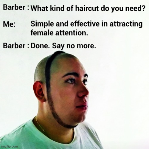 memes with the word and gilbert haircut
