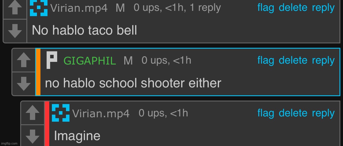 Imagine not speaking school shooter lol | made w/ Imgflip meme maker