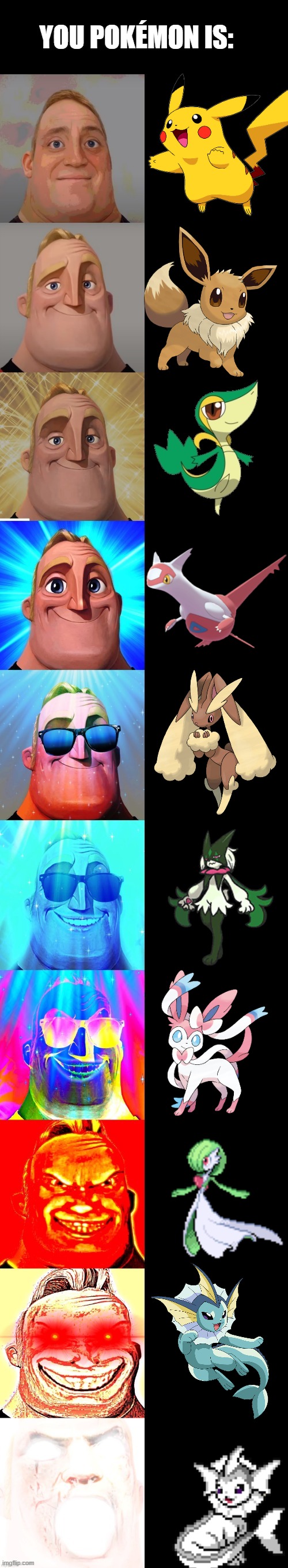 yyyeeeeeeeeeeeeeeeeeeeeeeeeeeeeessssssssssssssssssssssssssssssssssss | YOU POKÉMON IS: | image tagged in mr incredible becoming canny,pokemon,memes | made w/ Imgflip meme maker