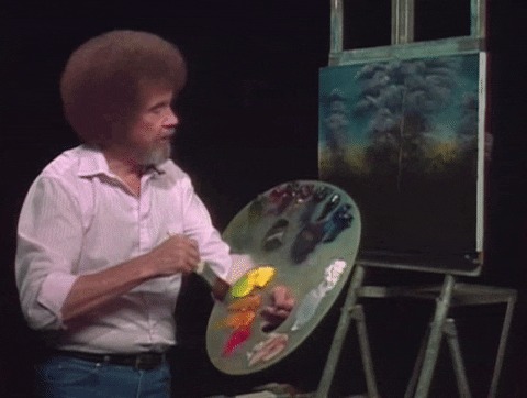 High Quality Bob ross Blank Meme Template