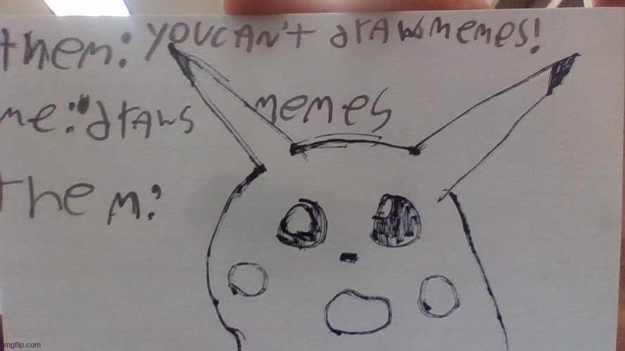 i tried... | image tagged in surprised pikachu,draw | made w/ Imgflip meme maker