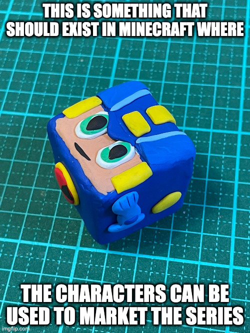 Cubix MegaMan.EXE | THIS IS SOMETHING THAT SHOULD EXIST IN MINECRAFT WHERE; THE CHARACTERS CAN BE USED TO MARKET THE SERIES | image tagged in megaman,megaman battle network,memes,megamanexe | made w/ Imgflip meme maker