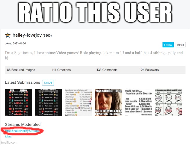 crusader stream showed it. Now I'm passing it on to here. | RATIO THIS USER | made w/ Imgflip meme maker