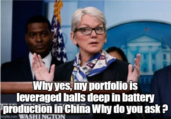 Why yes, my portfolio is leveraged balls deep in battery production in China Why do you ask ? | made w/ Imgflip meme maker
