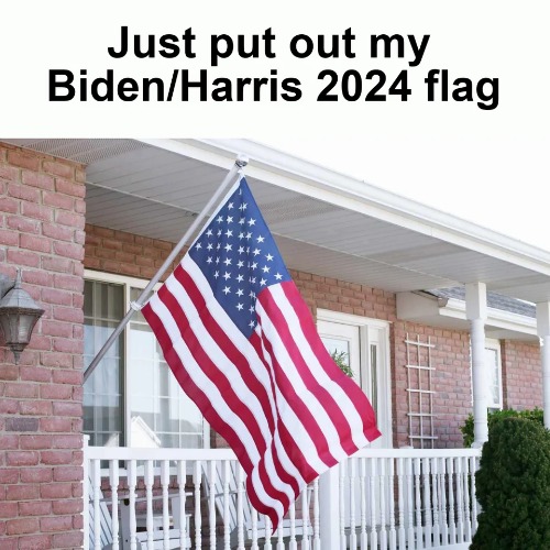 These colors never run. | image tagged in joe biden,political meme,american flag,vote | made w/ Imgflip meme maker