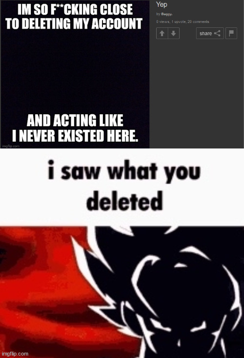 image tagged in i saw what you deleted | made w/ Imgflip meme maker